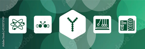 science filled icon set isolated on abstract background. glyph icons such as orbit, collision, chromosome, , journal vector. can be used for web and mobile.