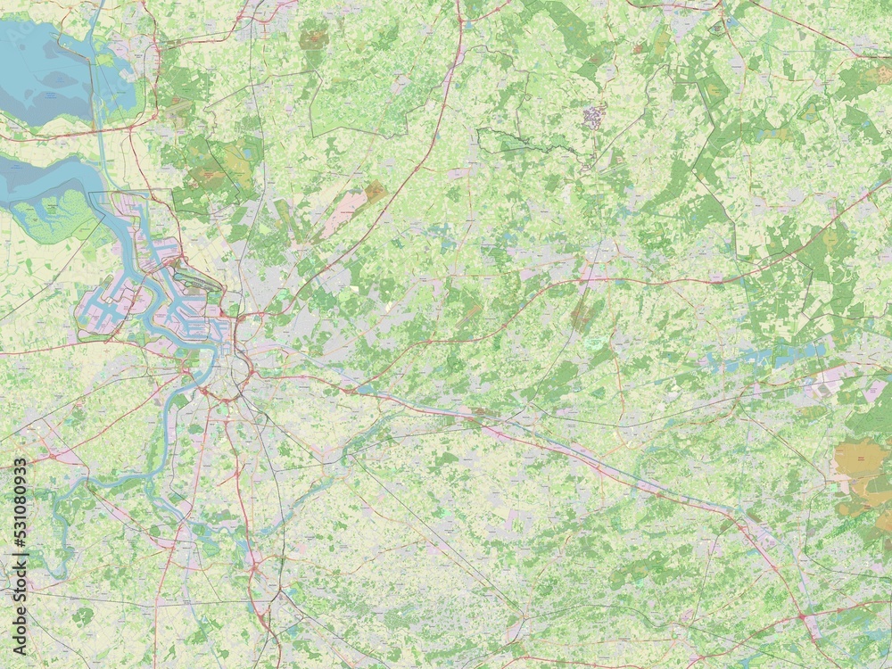 Antwerpen, Belgium. OSM. No legend Antwerpen, Belgium. OSM. No legend