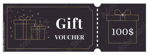 Gift voucher coupon, gift voucher invitation card design