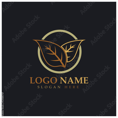tobacco leaf logo,tobacco field and tobacco cigarette logo template design vector