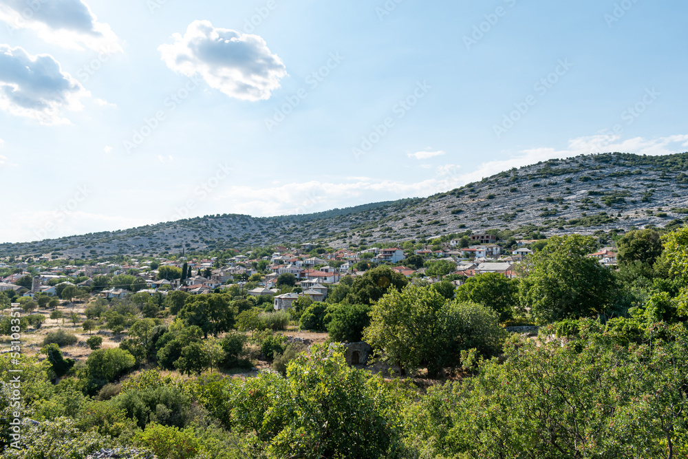 Theologos village in Thassos, Greece