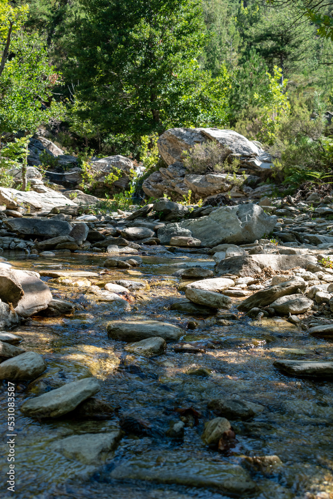 Beautiful waterfalls Maries, Thassos, Greece Beautiful waterfalls Maries, Thassos, Greece