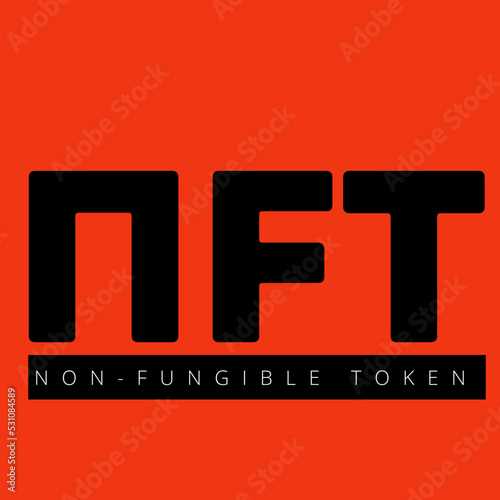 Non Fungible Token | NFT Icon | NFT Icon Vector Illustration
