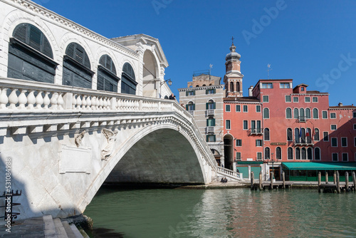 Rialto Bridge, Venice, UNESCO World Heritage Site, Veneto, Italy photo