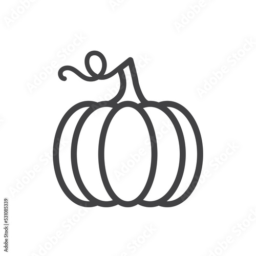 pumpkin with leaves