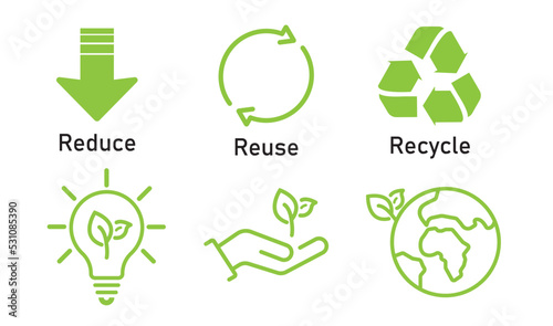 eco icons set