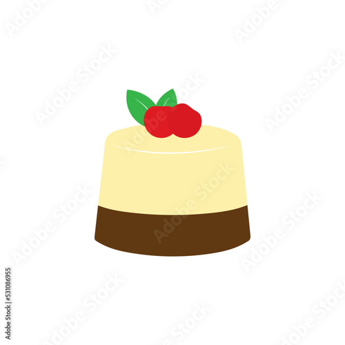 Pudding dessert icon template