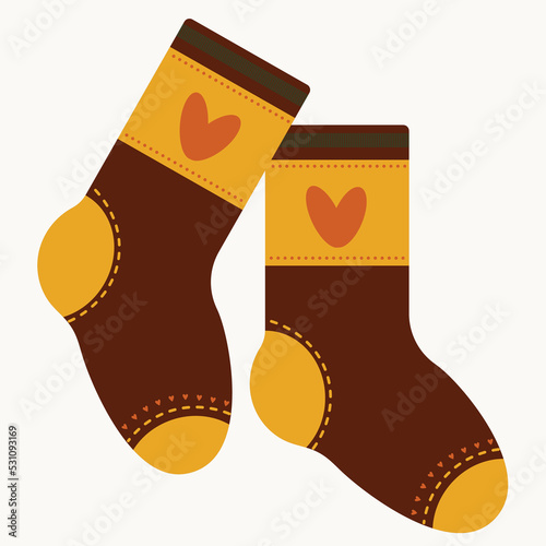 Printed  cozy socks for fall period