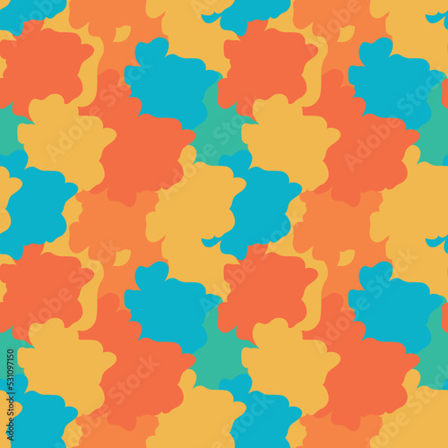 bright vector abstraction, blots, drops, strokes of paint. Abstract hippie pattern for wallpaper and web banner design.