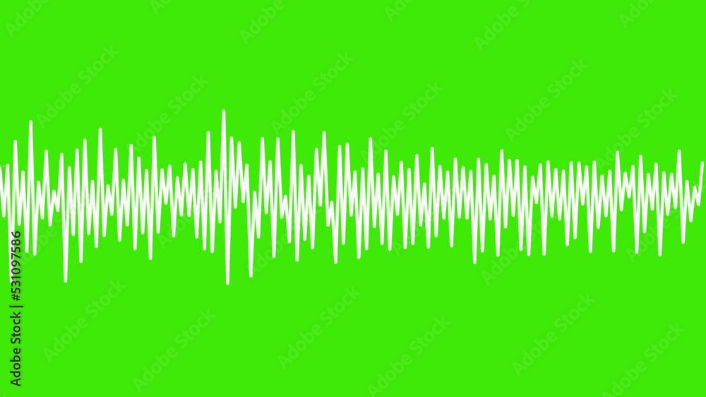 audio wave or frequency digital animation effect 4K movement on green screen background. Is a sound technology or audio recorders. audio wave or frequency digital animation effect 4K movement on green screen background. Is a sound technology or audio recorders.