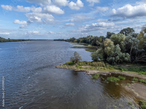 Autumn on the Vistula River, Poland.