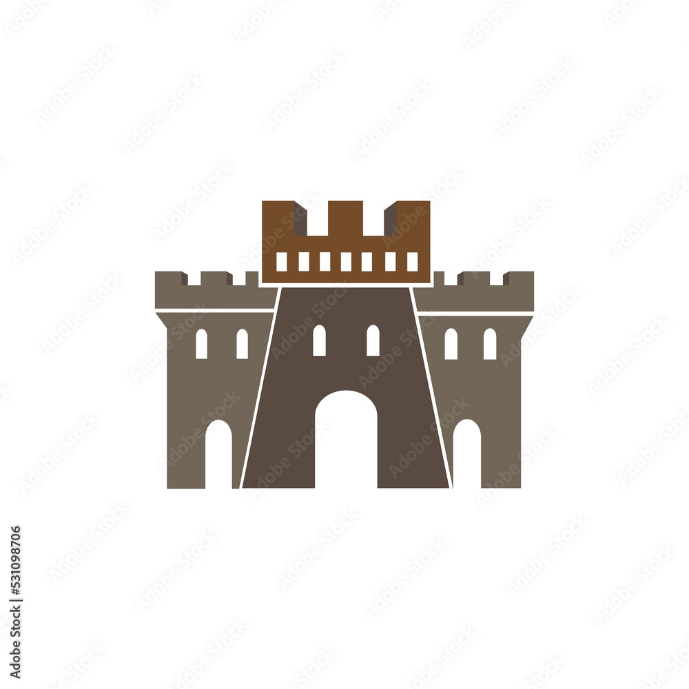 castle icon design vector illustration castle icon design vector illustration