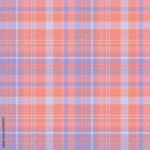 Seamless pattern in excellent pink and lilac colors for plaid, fabric, textile, clothes, tablecloth and other things. Vector image.