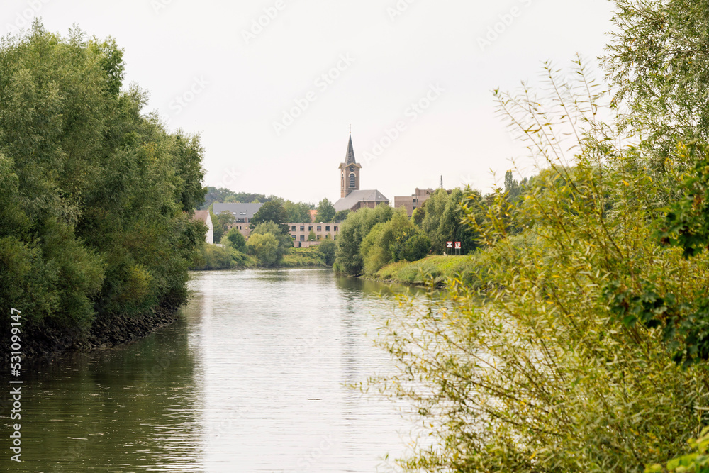 Church and river