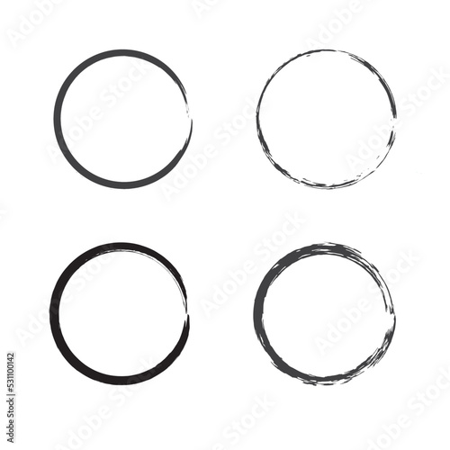 set of round frames