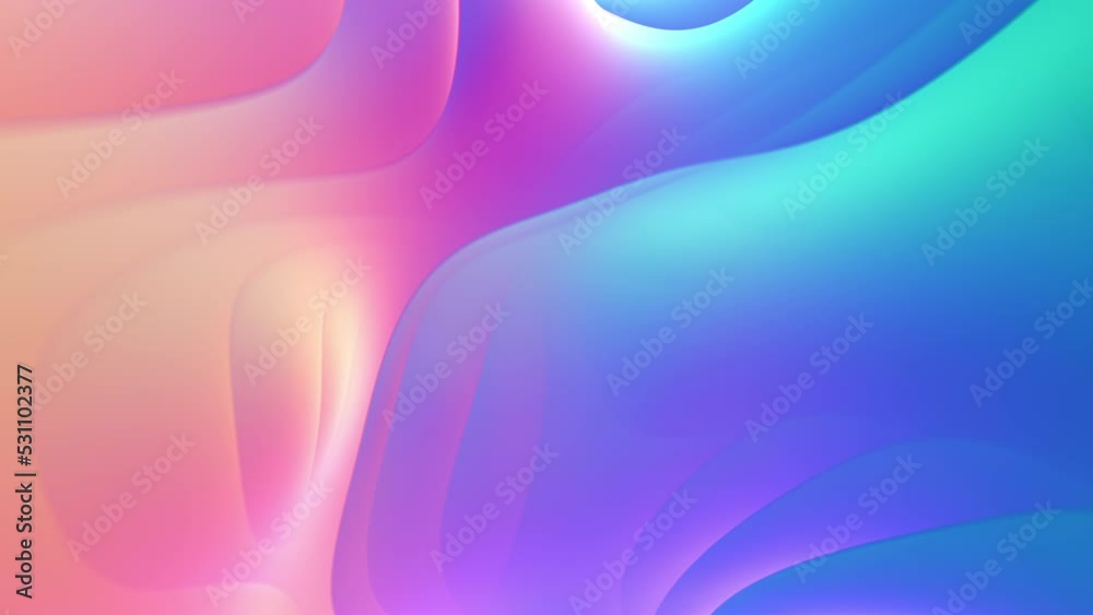 dynamic abstract animation in holographic colours, animated live wallpaper, 4K intro background