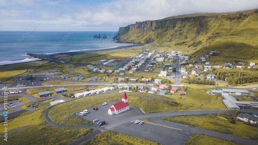 Vik Iceland Aerial