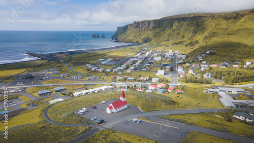 Obraz na płótnie Vik Iceland Aerial w salonie