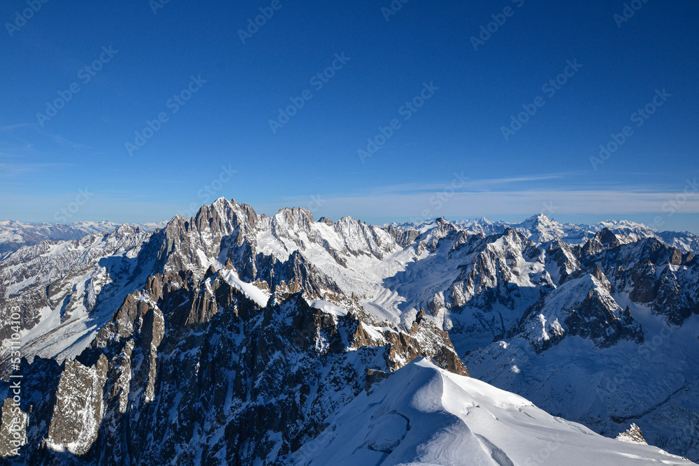 Naklejka premium snow covered mountains