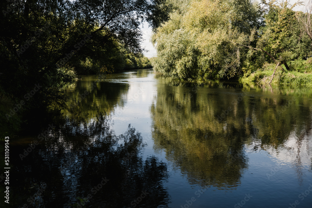 Europe, greenery and wilderness. Reflection Europe, greenery and wilderness. Reflection