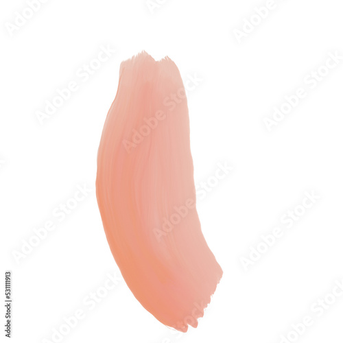 Isolated Artistic Paint Brush Stroke. Png Design Element.