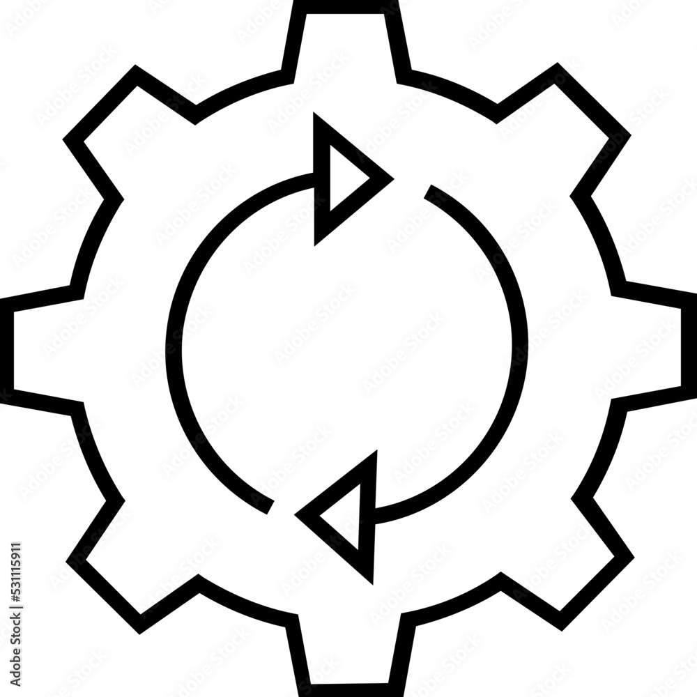 Update Line Vector Icon