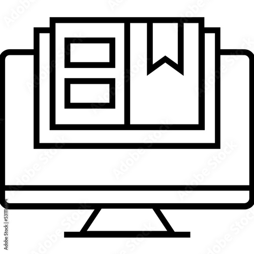 Subtitles Line Vector Icon