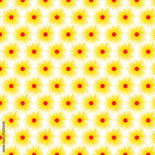 seamless pattern with camomiles