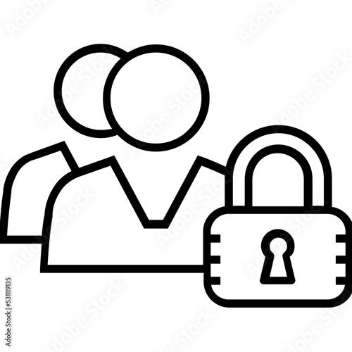 Parental Control Line Vector Icon