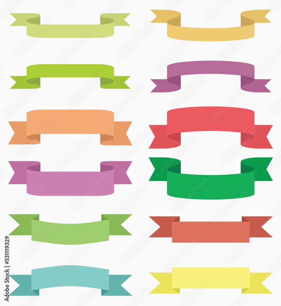 simple ribbon collection icon vector illustration EPS10
