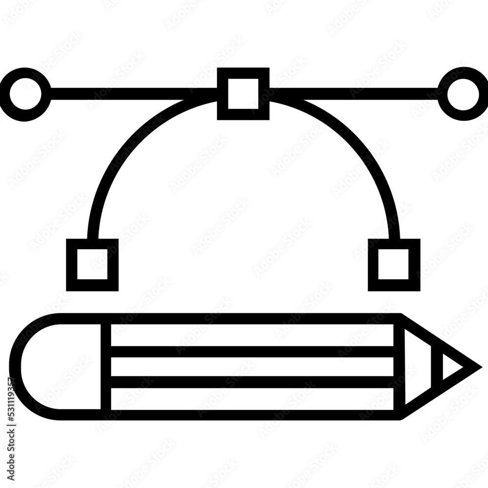 Design Style Line Vector Icon Design Style Line Vector Icon