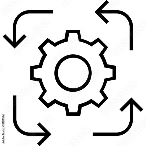 Project Revenue Line Vector Icon