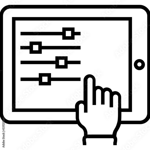 Modification Line Vector Icon