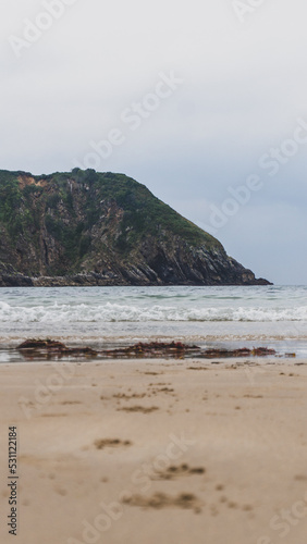 spectacular rocky cliff with the sea at the bottom