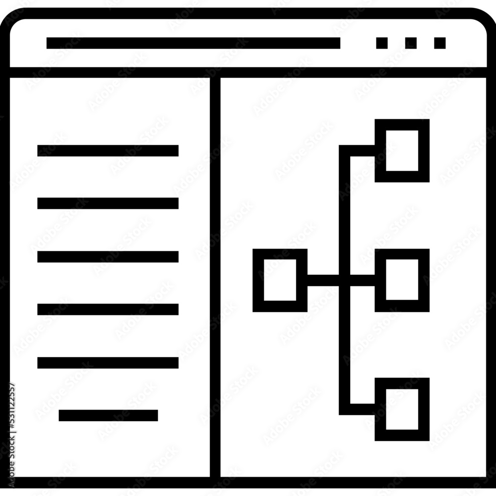 Structure Line Vector Icon Structure Line Vector Icon