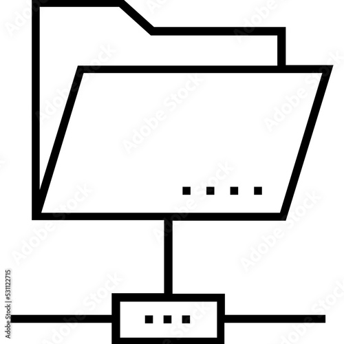 FTP Access Line Vector Icon