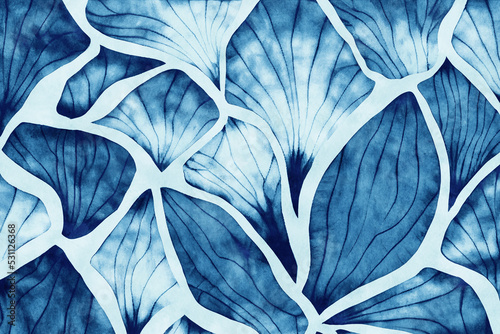 Shibori indigo Japanese fabric dyeing texture photo