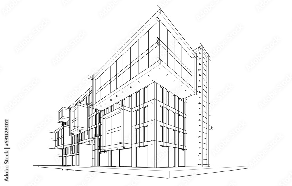 Architectural drawing vector illustration Architectural drawing vector illustration