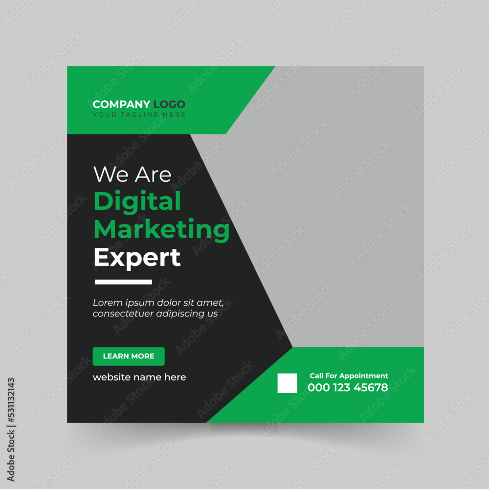 Corporate Social Media Post Template Design Corporate Social Media Post Template Design