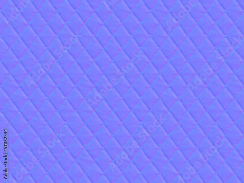 seam with a button in the form of a diamond normal map abstraction 3d-rendering