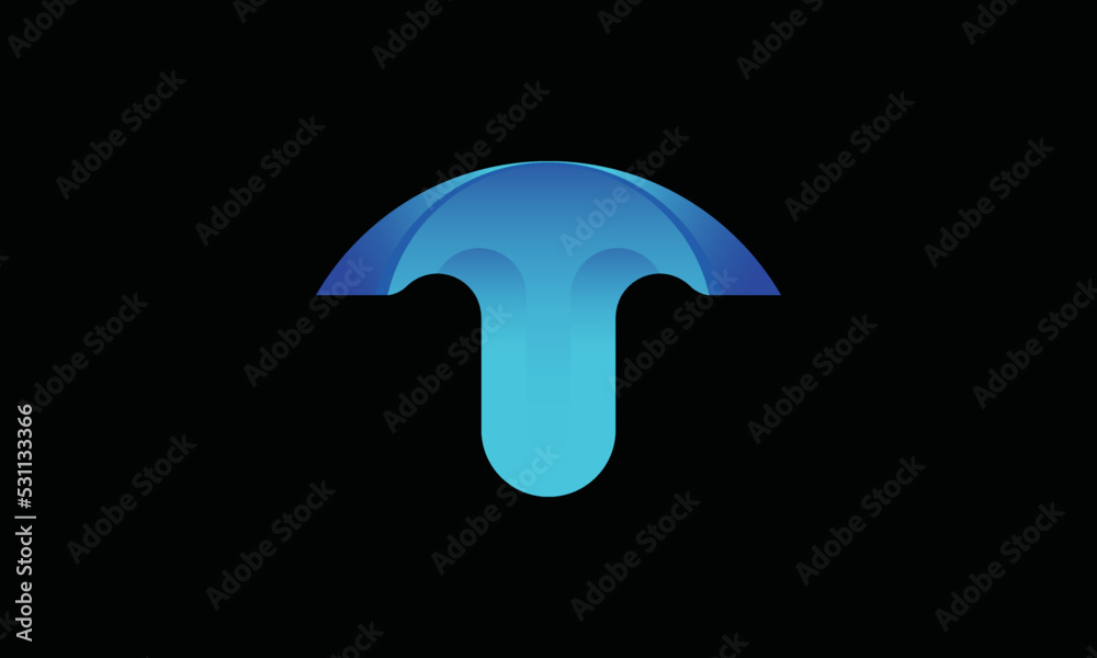 Creative T Letter Logo Design