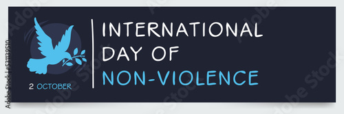 International Day of Non-Violence, held on 2 October. © khaled