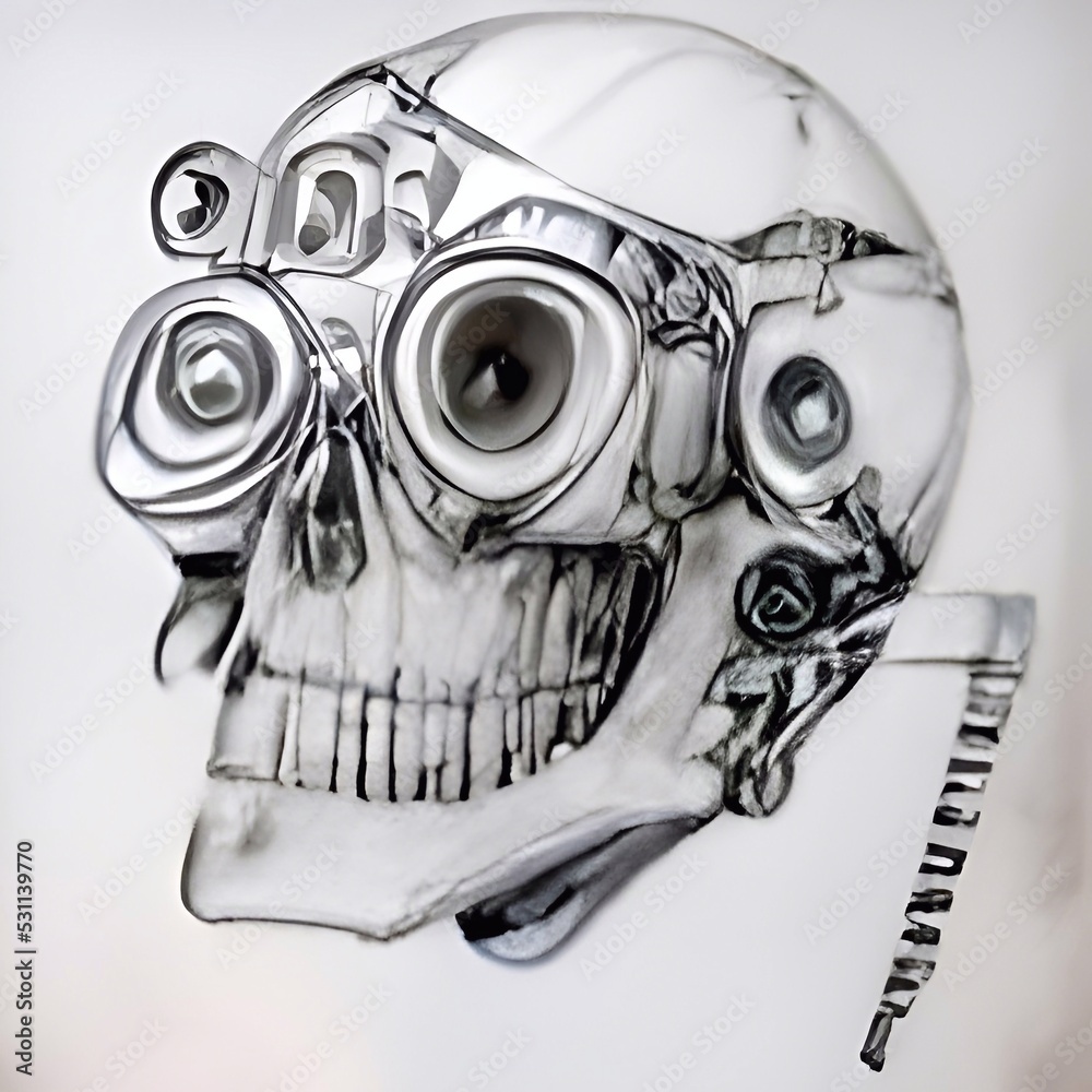 Obraz premium skeleton of a robot
