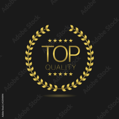 Top quality Vector laurel wreath label