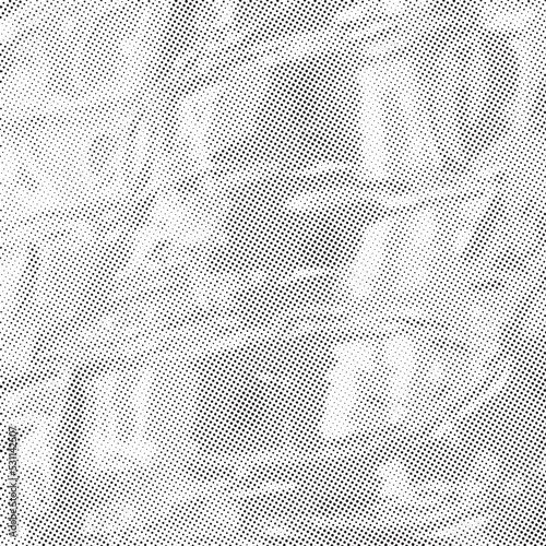 Damage plastic battle texture, abstract halftone dots distress background