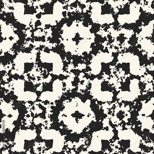 Marbled Ink Textured Kaleidoscope Pattern