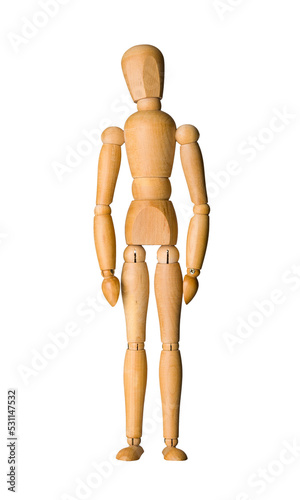 Fotografía Wooden mannequin standing still