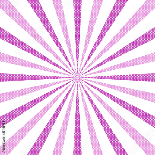 Rays of the radial blue sun on white background. sunburst beams Background. abstract Background, Purple Background