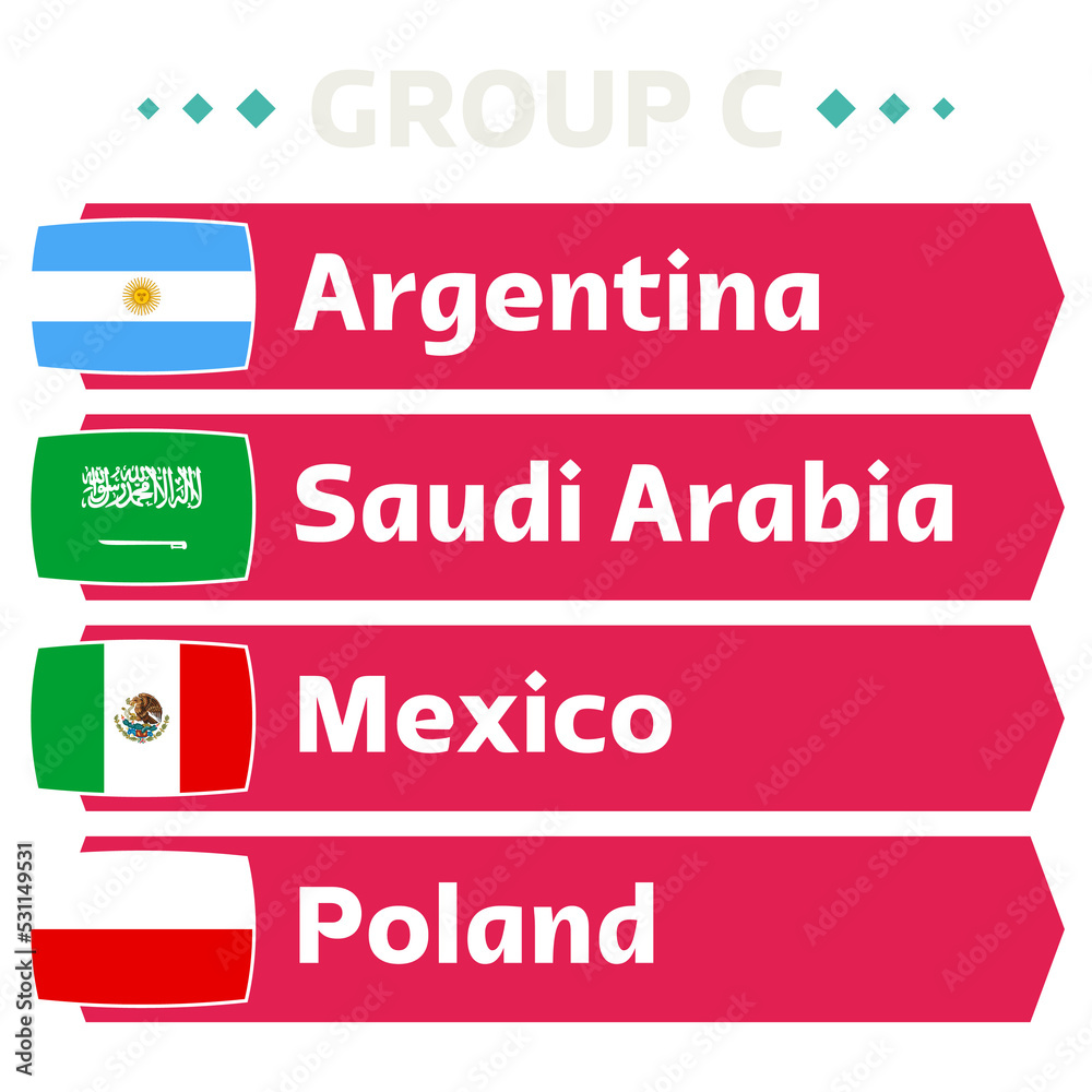 Obraz premium Group C world football 2022