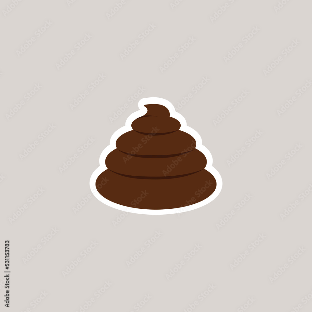 Poop icon vector. Flat illustration.
Poop icon vector. Flat illustration.